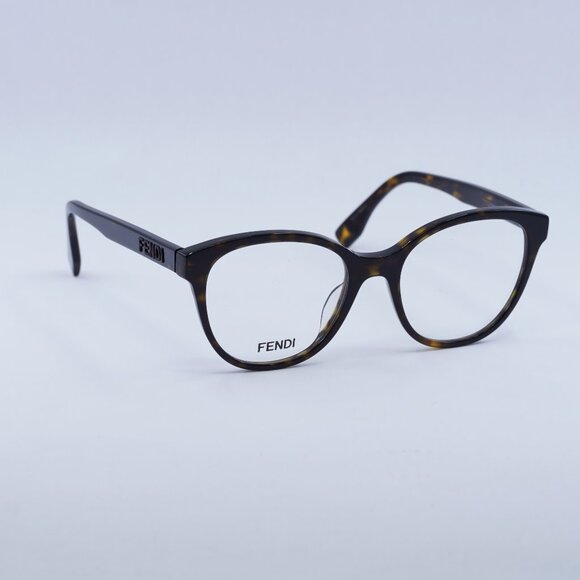 🕶️ New Fendi FE50024I 053 Eyeglasses - Dark Havana Frame 52mm - Picture 1 of 9